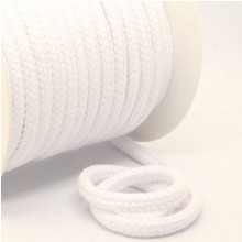 Kordel Baumwolle 8 mm für Turnbeutel weiß Meterware