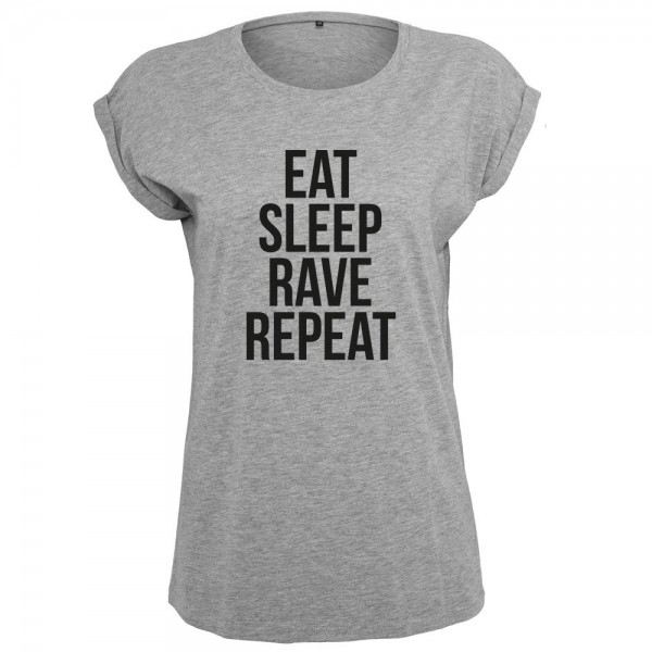 Eat Sleep Rave Repeat T-Shirt Frauen Damen Women