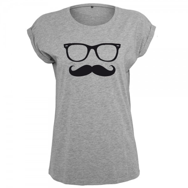 Hipster Brille T-Shirt Frauen Damen Women