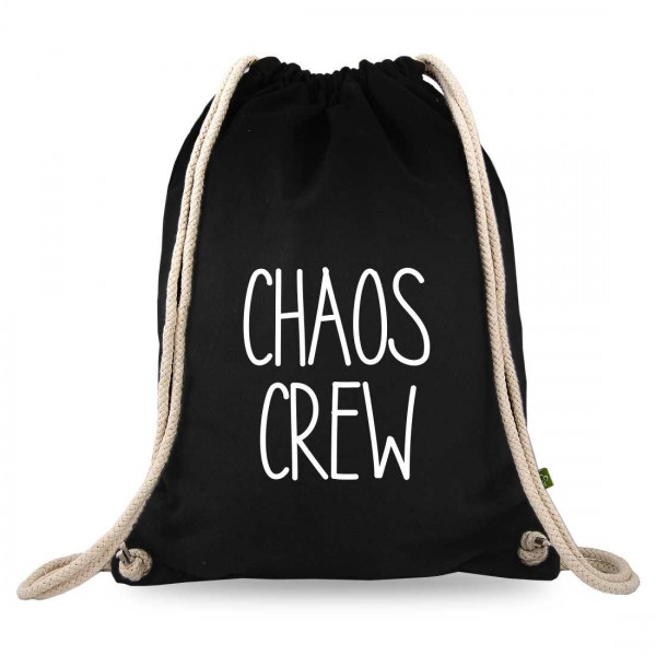 Chaos Crew Turnbeutel mit Spruch