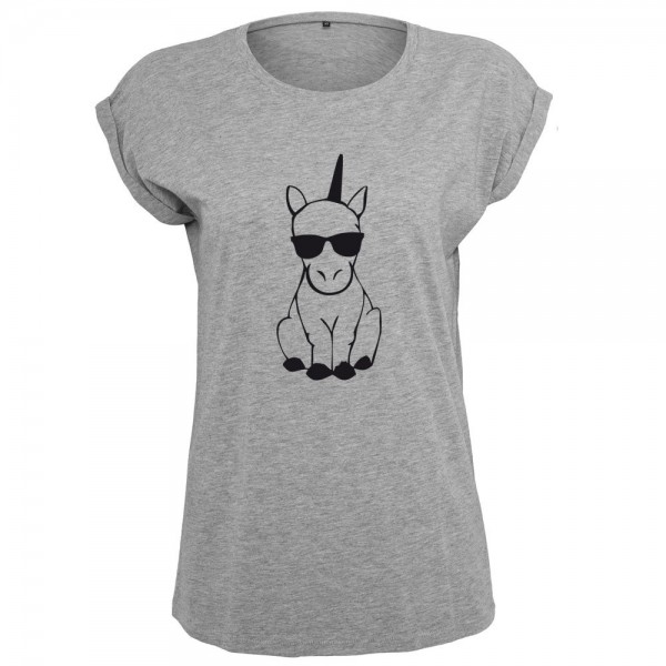 Einhorn Sonnenbrille T-Shirt Frauen Damen Women