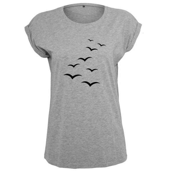 Fliegende Vögel T-Shirt Frauen Damen Women