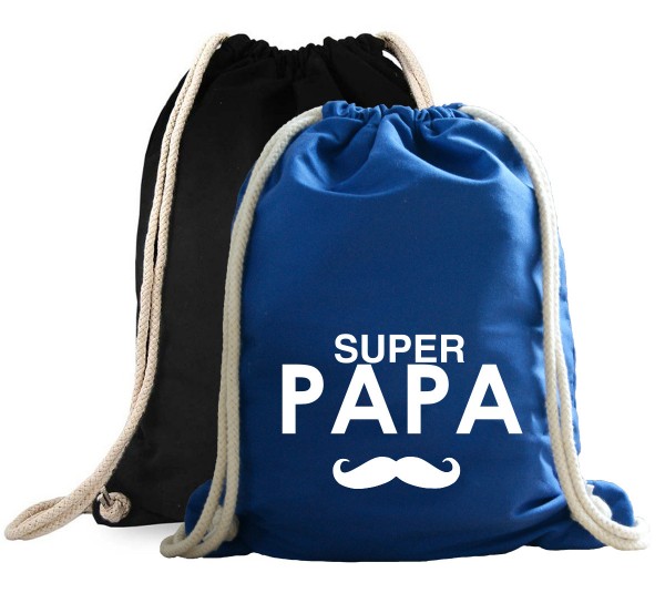 Super Papa Turnbeutel mit Spruch