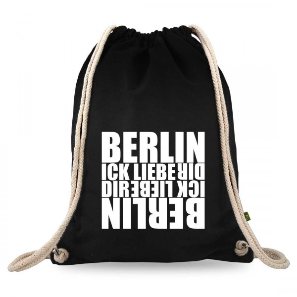 Berlin ick liebe dir Turnbeutel mit Spruch