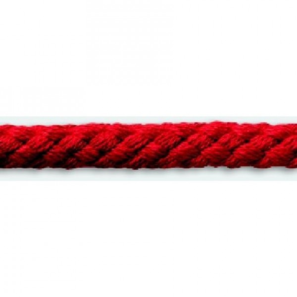 Kordel Baumwolle 10 mm für Turnbeutel rot Meterware
