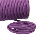 Kordel Baumwolle 6 mm für Turnbeutel violett Meterware