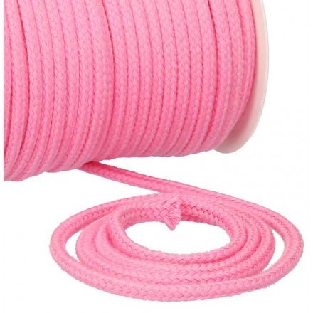 Kordel Baumwolle 6 mm für Turnbeutel rosa Meterware