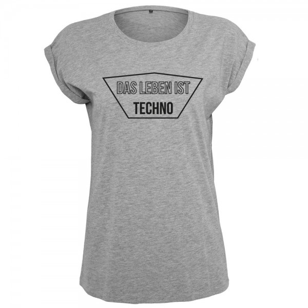 Das Leben ist Techno T-Shirt Frauen Damen Women